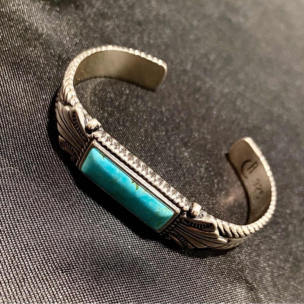 Carolyn Pollack Relios Vintage Turquoise Bangle Bracelet